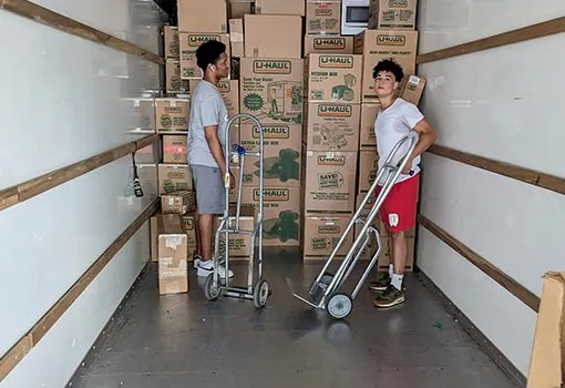 Commercial movers on the truck in Portland, OR