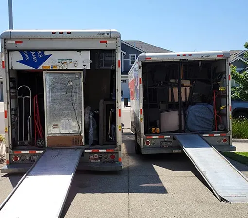 Trucks for a commercial move in Portland, OR